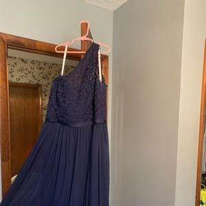 David’s bridal bridesmaids dress- Navy blue